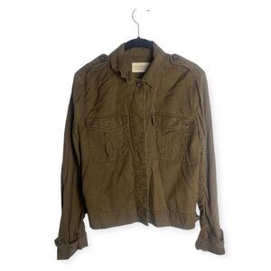 Denim & Supply Ralph Lauren Brown Utility Jacket M Military Style Cotton
